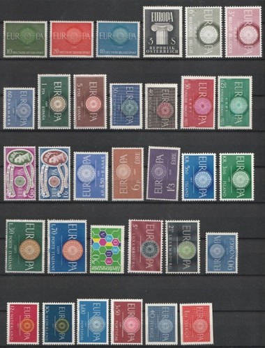 Francobolli europa cept - europa, 1960